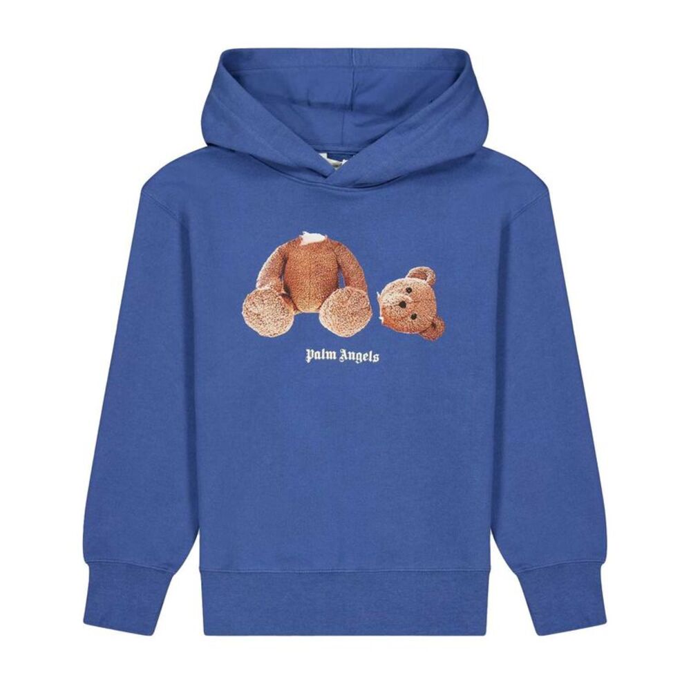 Palm Angels Childrens/Kids Cotton Hoodie / Blue